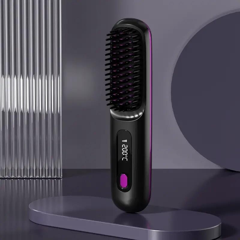 2 in 1 Hair Brush & Straightener